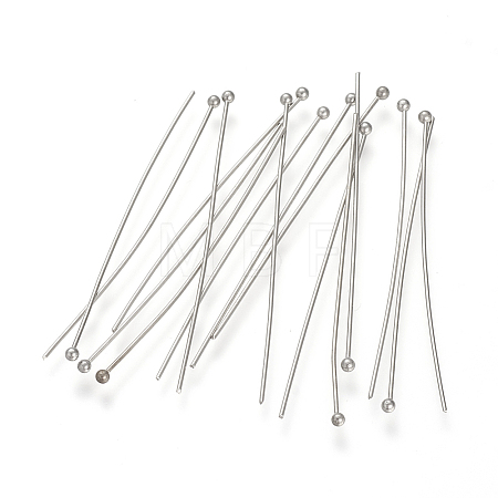 Tarnish Resistant 304 Stainless Steel Ball Head pins STAS-S066-70x0.5mm-1
