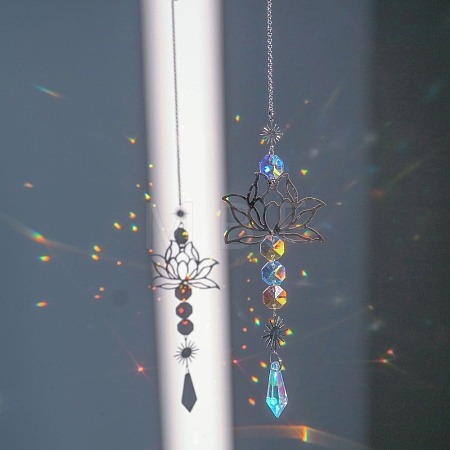 Brass Hollow Lotus Hanging Ornaments PW-WG8DBFD-02-1