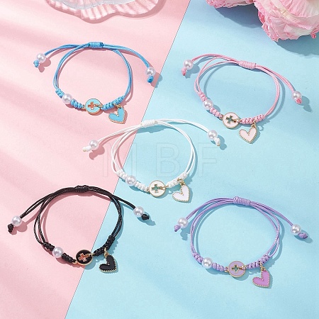 Alloy Charm Bracelets BJEW-JB13535-1