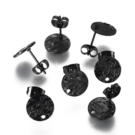 304 Stainless Steel Stud Earring Findings STAS-I157-11A-B-1