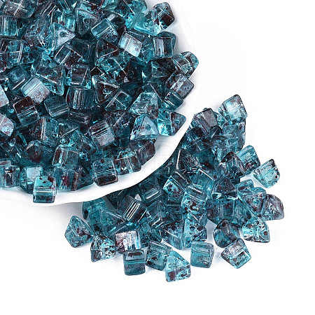 Picasso Transparent Glass Beads SEED-Q039-02C-1