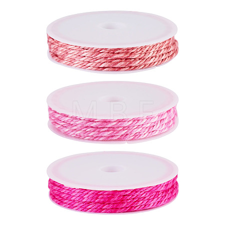10.5M 3 Colors Braided Polyester Cord OCOR-TA0003-83C-1