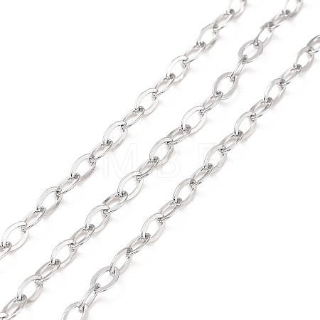 Tarnish Resistant 304 Stainless Steel Cable Chains CHS-C002-03P-04-1