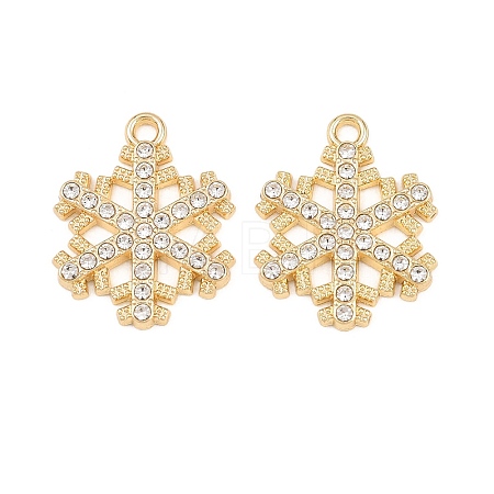 Christmas Alloy Rhinestone Pendants FIND-B059-06G-05-1