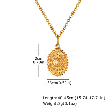 304 Stainless Steel Pendant Necklaces for Women WG8B2D1-02-1