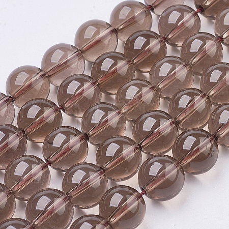 Natural Smoky Quartz Beads Strands G-C076-10mm-4-1