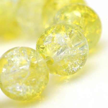 Baking Paint Crackle Glass Bead Strands CCG-S001-6mm-04-1