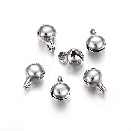 Tarnish Resistant 304 Stainless Steel Bell Charms STAS-F174-20P-A-1