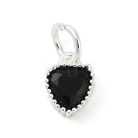Brass Micro Pave Cubic Zirconia Pendants KK-H204-01S-04-1