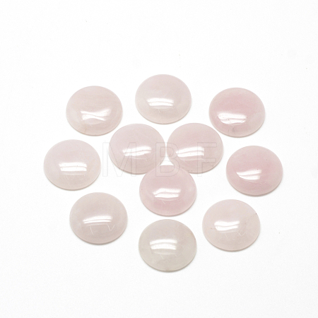 Natural Rose Quartz Cabochons X-G-R416-12mm-48-1