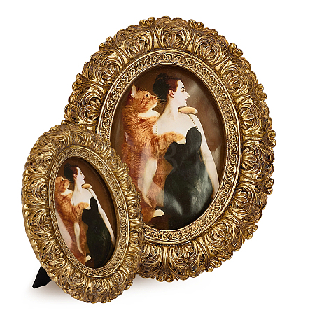 Retro Resin Photo Frames Stand DJEW-MA0001-09-1