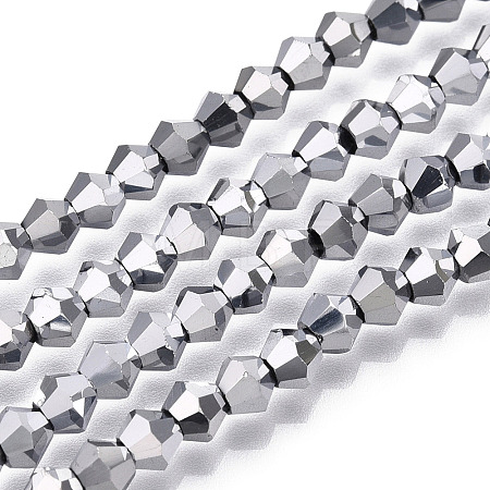 Electroplate Glass Bead Strands LS-EGLA-R094-4mm-15-1