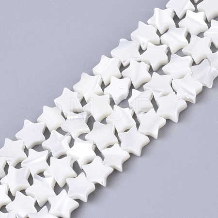 Natural Trochid Shell/Trochus Shell Bead Strands X-SSHEL-N034-68A-1