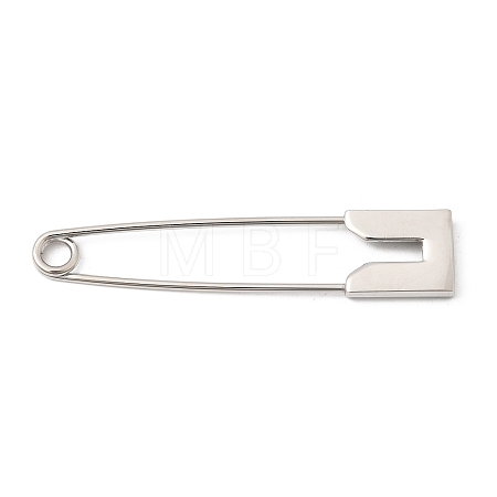 Alloy Extra Large Safety Pin Brooches JEWB-B043-01P-1
