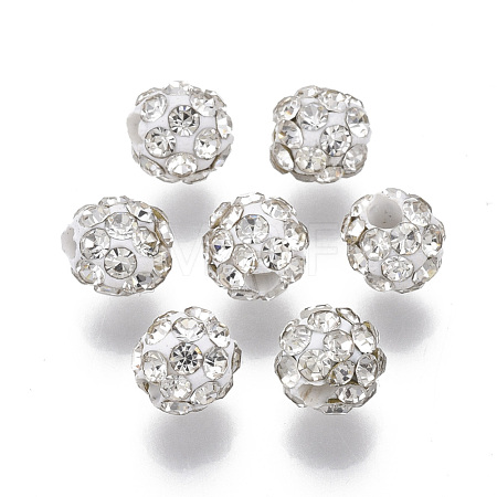 Polymer Clay Rhinestone Beads RB-S055-42-1