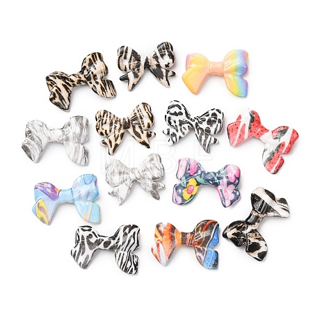 Printed Opaque Acrylic Beads MACR-C042-01-1