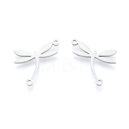 Non-Tarnish 201 Stainless Steel Connector Charms STAS-N090-LA998-1-1