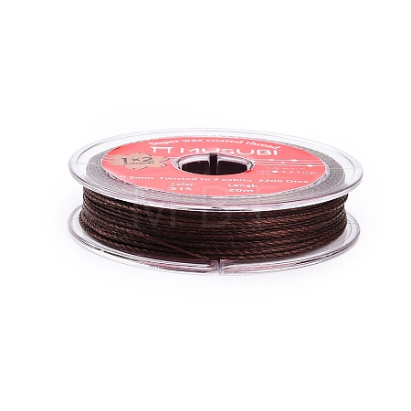 2-Ply Round Waxed Cotton Thread Cords YC-T004-01A-08-1