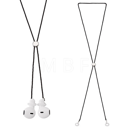 2Pcs Polyester Earphone Cord Straps HJEW-TAC0164-1
