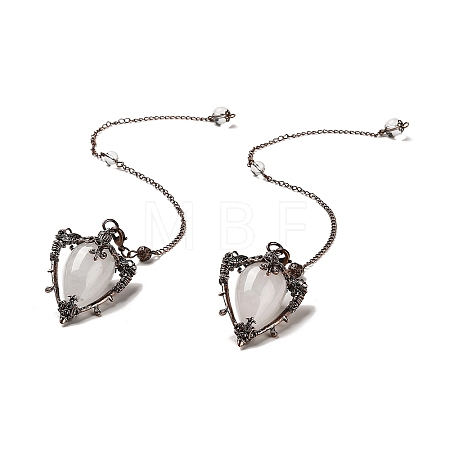 Natural Quartz Crystal Triangle Dowsing Pendulum Pendants G-G022-01R-08-1
