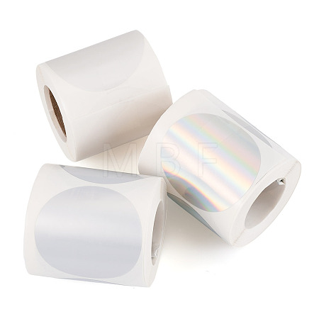 3 Rolls 3 Styles Vinyl Plastic Printable Holographic Stickers OFST-TA0001-10A-1