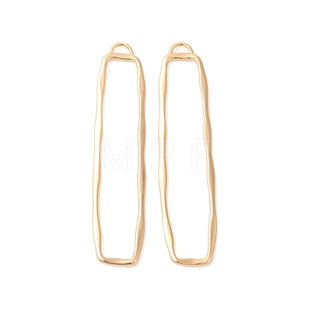 Brass Open Back Bezel Big Pendants KK-O144-29G-1