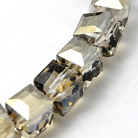 Electorplated Glass Beads EGLA-E006-2O-1