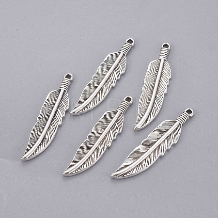 Tibetan Style Alloy Charms TIBEP-16624-AS-NR-1