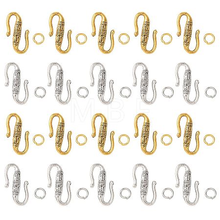 Tibetan Style Alloy S-Hook Clasps FIND-FS0005-28-1