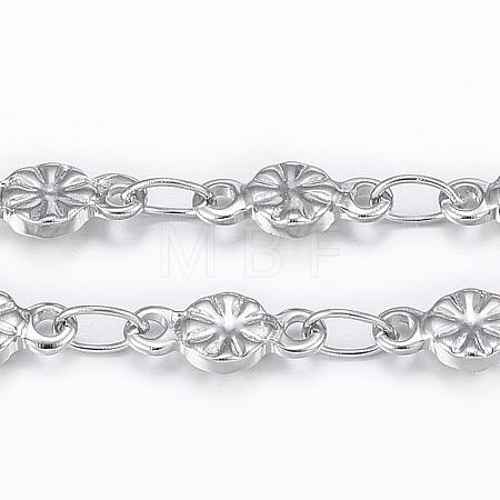 Tarnish Resistant 304 Stainless Steel Link Chains CHS-H009-21P-1