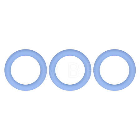 3Pcs Ring Silicone Focal Beads JX895D-01-1