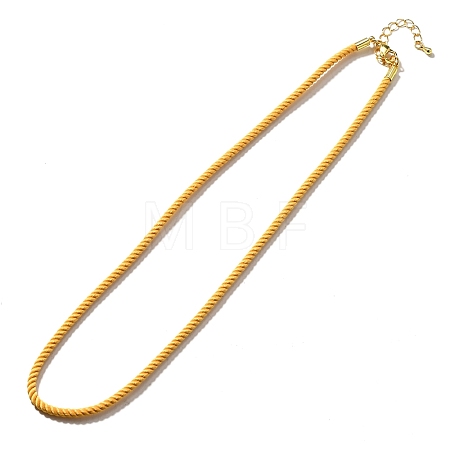 Nylon Milan Cord Necklace Making MAK-M028-01G-01-1