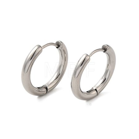 Tarnish Resistant 304 Stainless Steel Hoop Earrings LS-EJEW-P177-P-22-1
