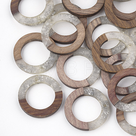 Resin & Wood Pendants X-RESI-S358-04E-1