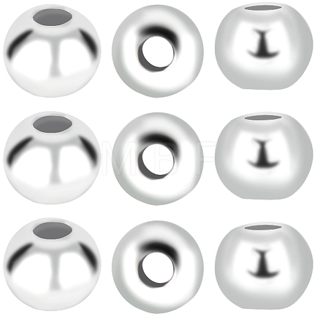 40Pcs 925 Sterling Silver Beads STER-BBC0002-04B-1