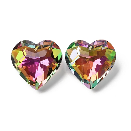 Electroplate Glass Charms EGLA-M028-01F-1