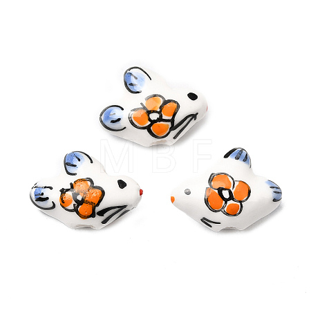 Handmade Porcelain Beads PORC-A034-06B-1