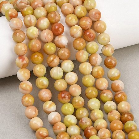 Handmade Lampwork Beads Strand LAMP-B056-8mm-10-1