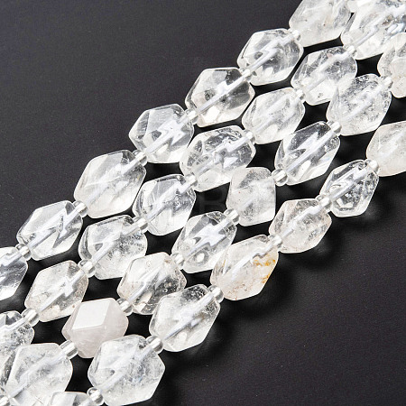Natural Quartz Crystal Beads Strands G-C182-08-1