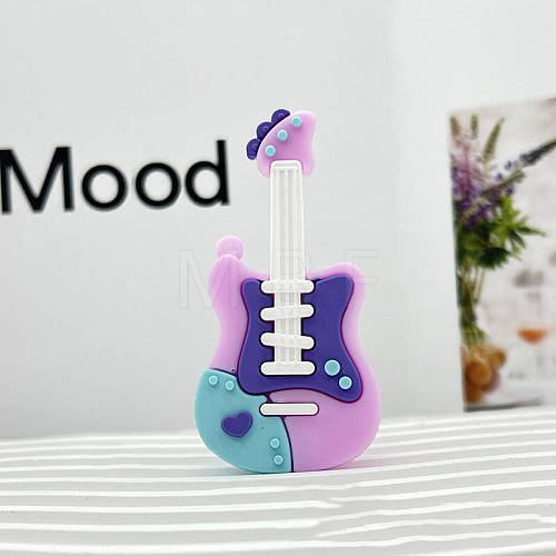 PVC Plastic Guitar Pendants PW-WG9F2F7-03-1