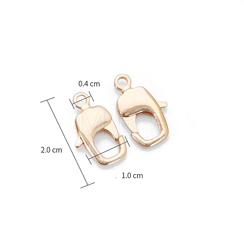 Alloy Lobster Claw Clasps PW-WGCF2F8-03-1