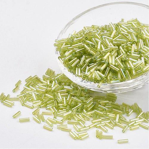 Glass Bugle Beads SEED-E001-9mm-164-1