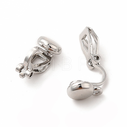 Alloy Clip-on Earring Findings X-PALLOY-M208-02P-1