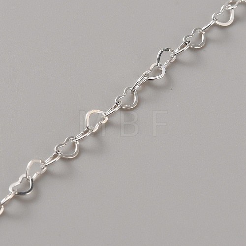 925 Sterling Silver Heart Link Chain STER-TAC0003-02S-01-1