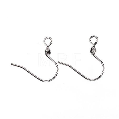 304 Stainless Steel Earring Hooks STAS-D448-038P-1
