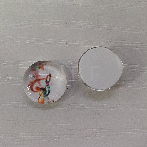 Glass Cabochons GLAA-WH0025-31A-07-1