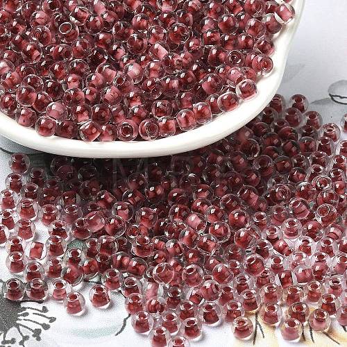 Transparent Glass Round Seed Beads SEED-B001-05A-21-1