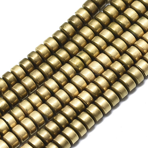 Electroplate Non-magnetic Synthetic Hematite Beads Strands G-S352-43-B01-1