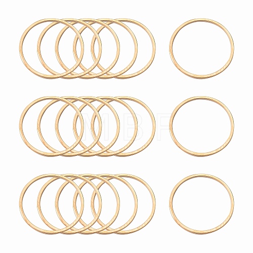 Brass Linking Rings KK-S327-06KC-20mm-1