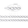 Brass Dapped Curb Chains CHC-L014B-01P-4